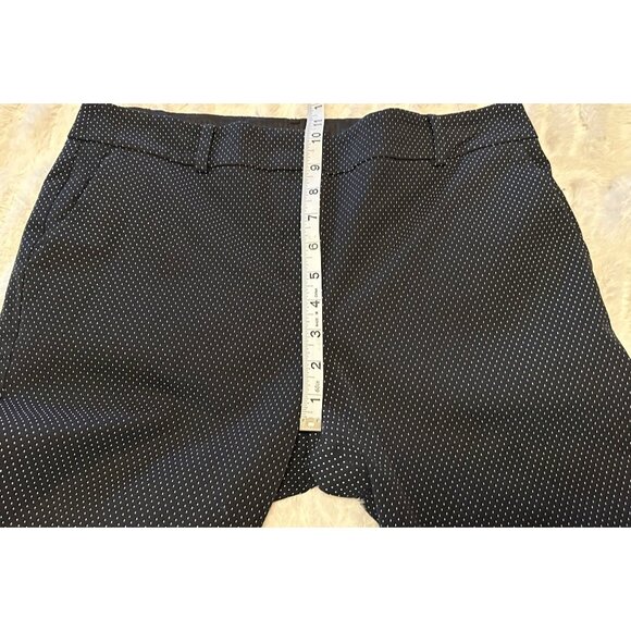 Talbots Black White Polka Dot Hampshire Ankle Cropped Pants Women's Size 10 - Picture 8 of 12